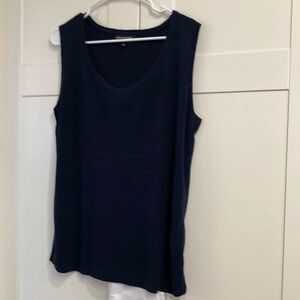 Jones New York Blue Sleeveless Tank Top size 1x